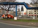 Vorbereitung Flutung U Bahn Koeln Heumarkt P351